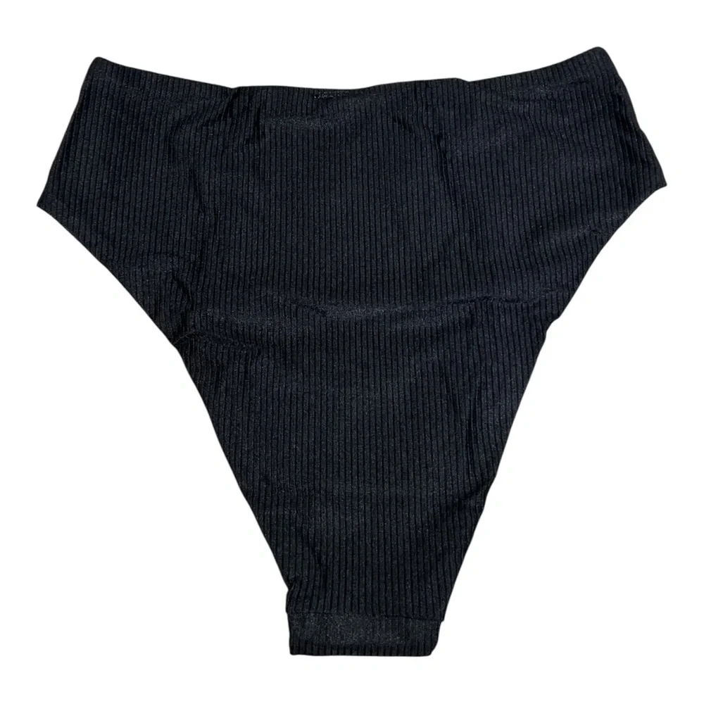 Victoria's‎ Secret Pink Black Swim Super Push-Up Underwire Cheeky Bikini Set- M